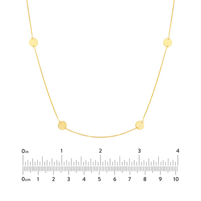 Disc Stations Adjustable Necklace