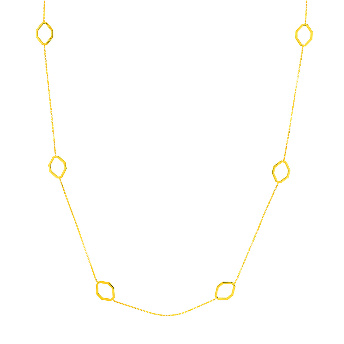 Geometric Stations Adjustable Necklace