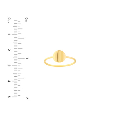 Engravable Disc Wire Ring