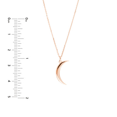 Crescent Moon Pendant Necklace