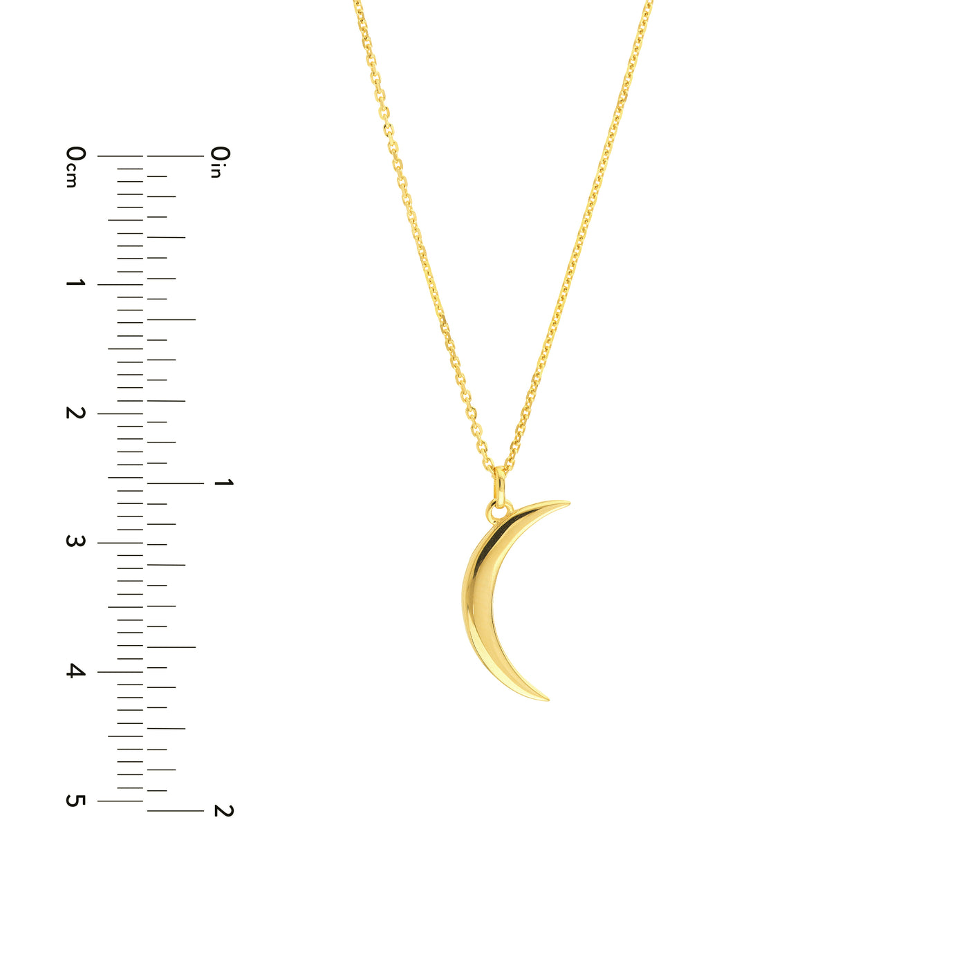 Crescent Moon Pendant Necklace