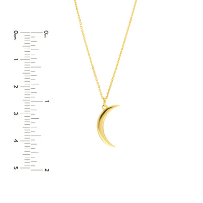 Crescent Moon Pendant Necklace