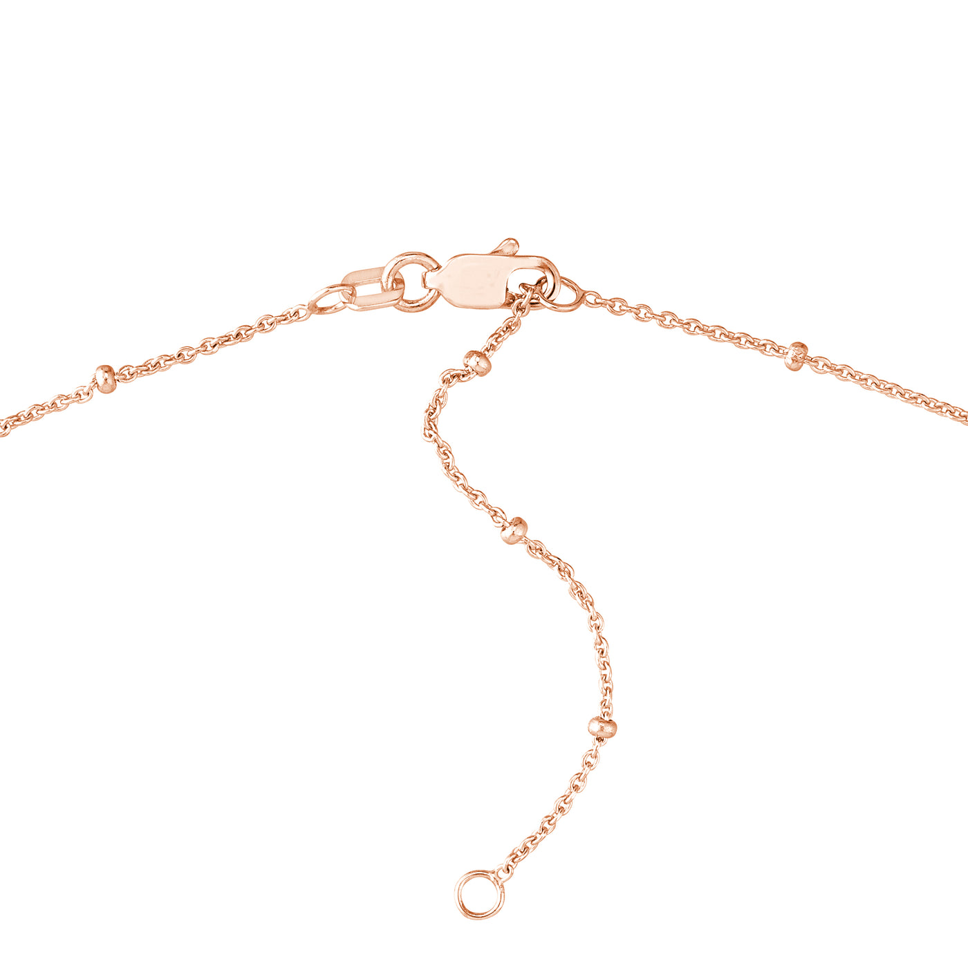 Diamond Star Bezels and Beads Necklace