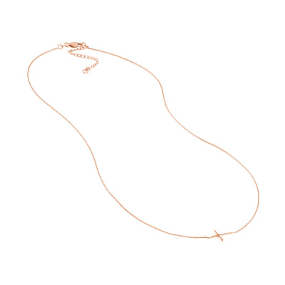 E2W Mini Cross Adj Necklace
