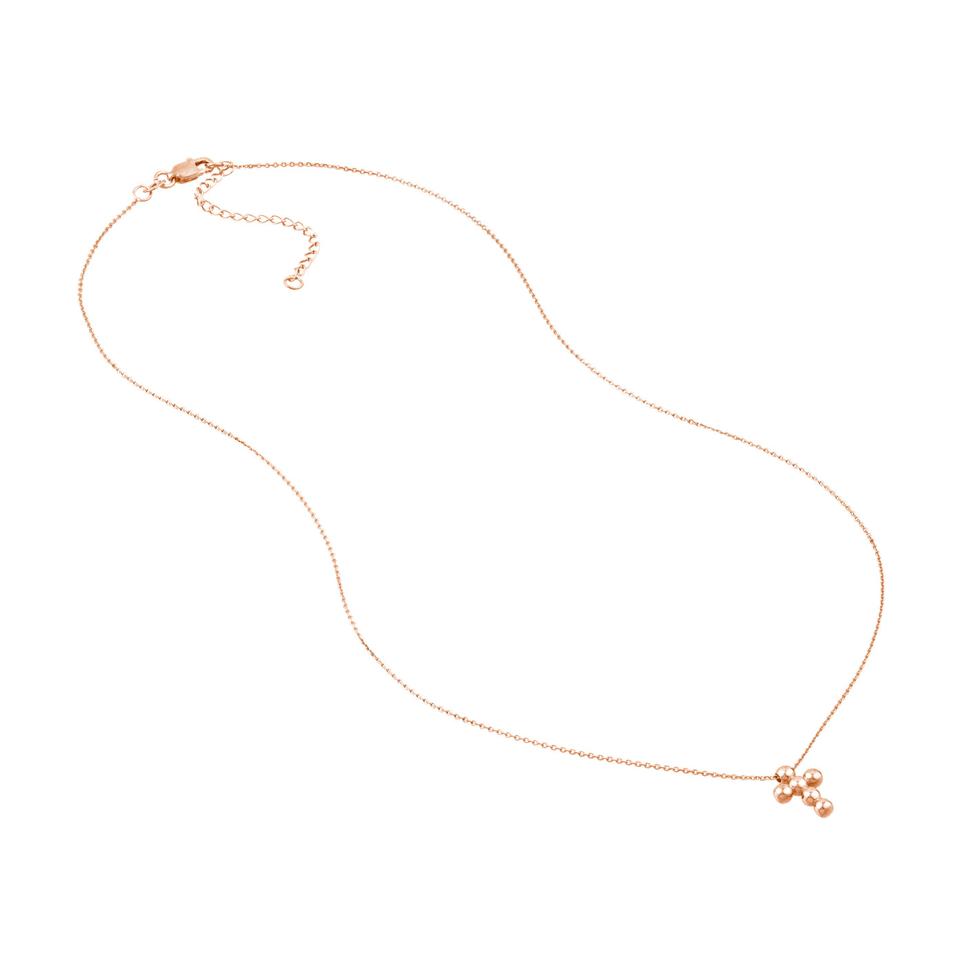 Beaded Mini Cross Adjustable Necklace