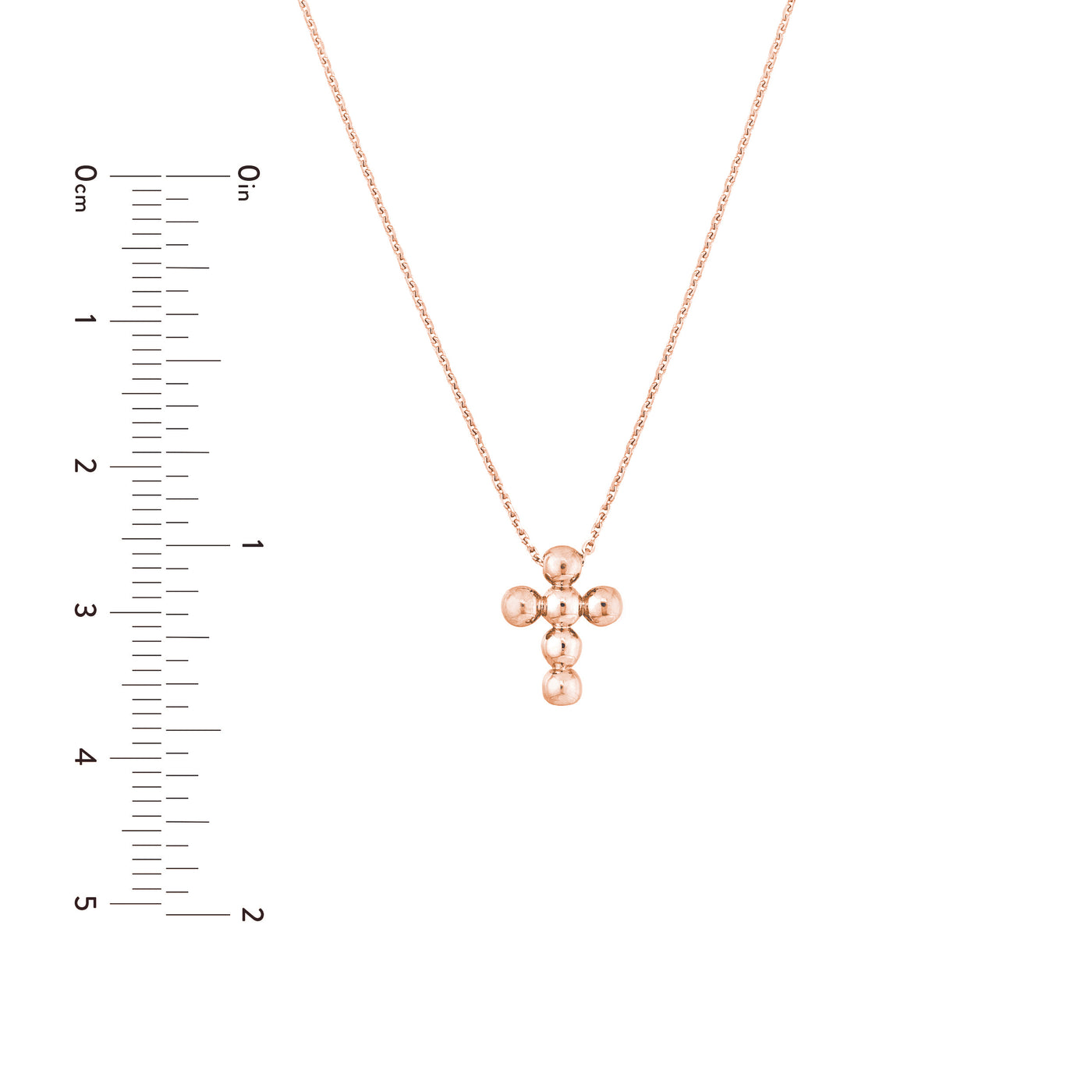 Beaded Mini Cross Adjustable Necklace