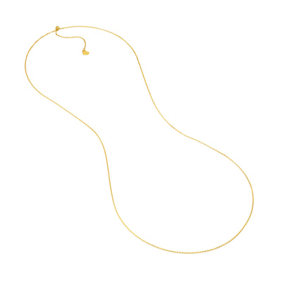 1.1mm D/C Brill Cable Chain with Slider Bead