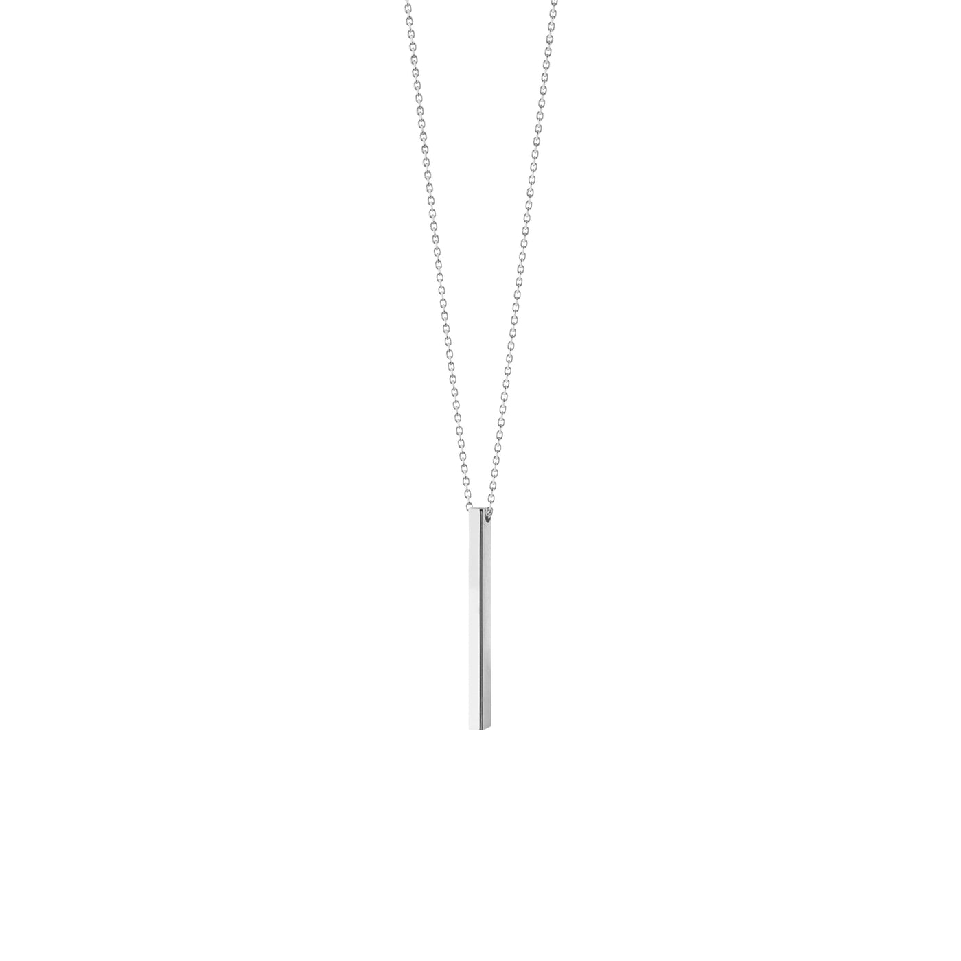 Engravable Cube Adjustable Necklace