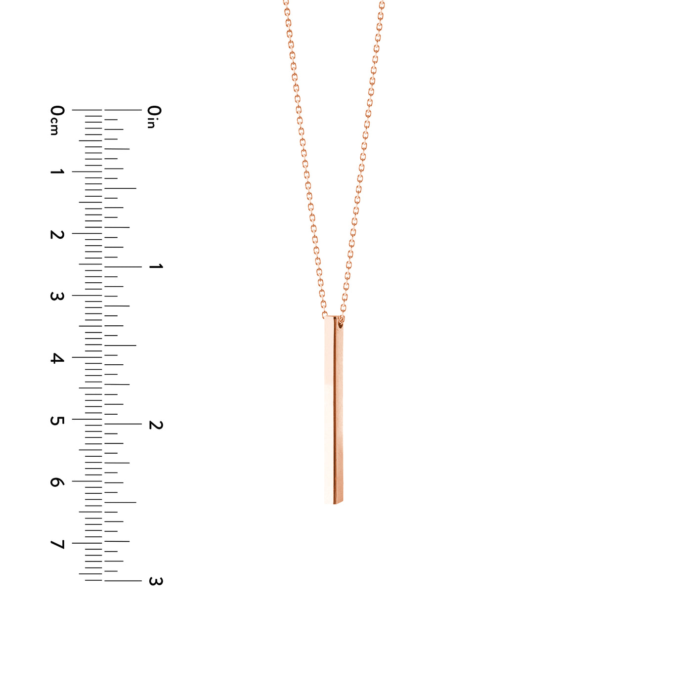 Engravable Cube Adjustable Necklace