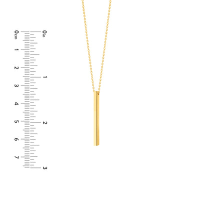 Engravable Cube Adjustable Necklace