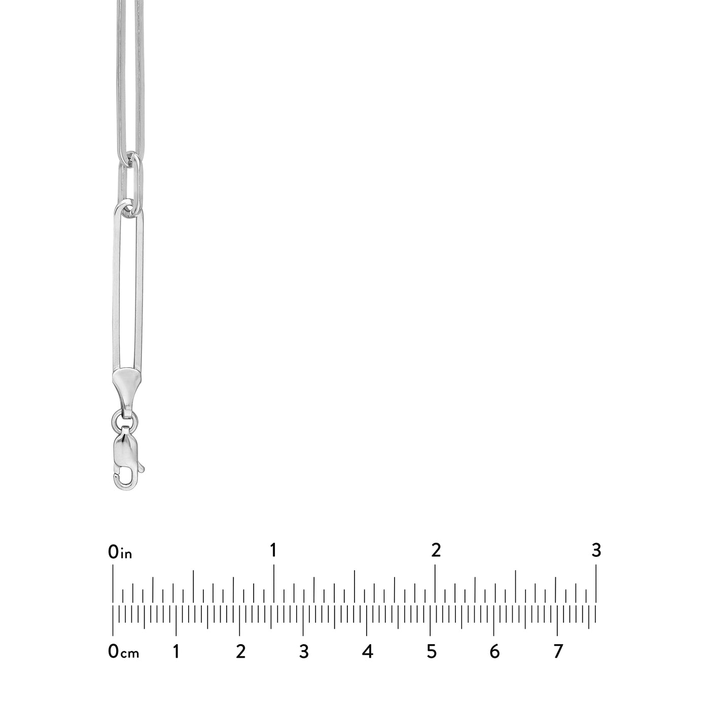 Alternating Length Long Link Chain Necklace