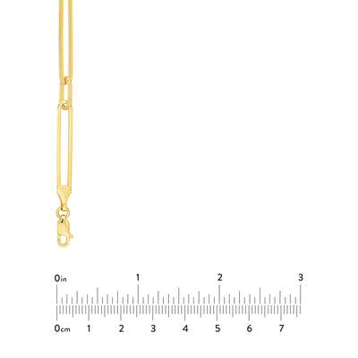 Alternating Length Long Link Chain Necklace