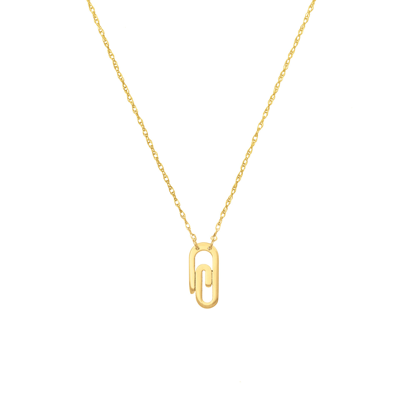 So You Mini Paper Clip Necklace