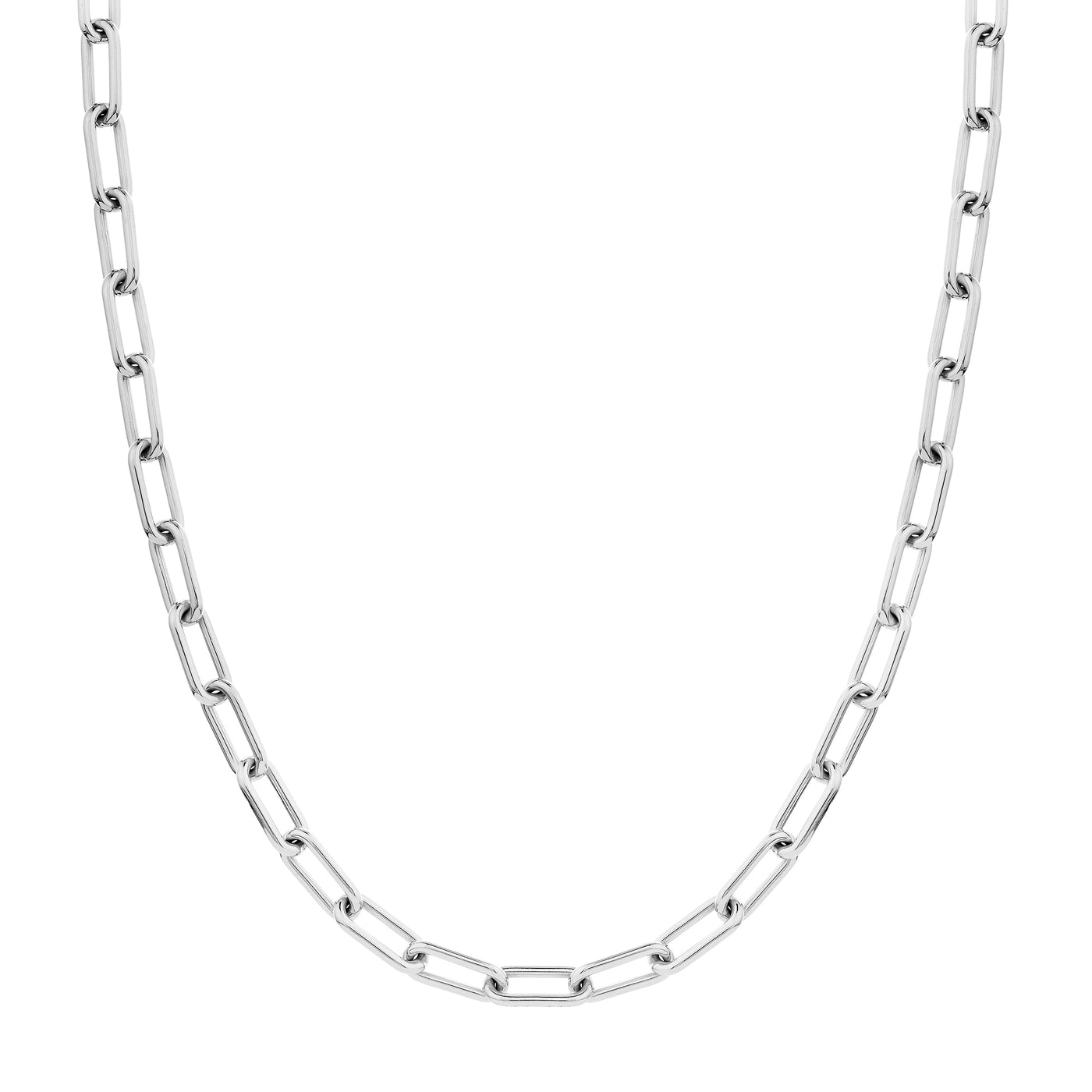 Sterling Silver Paper Clip Chain