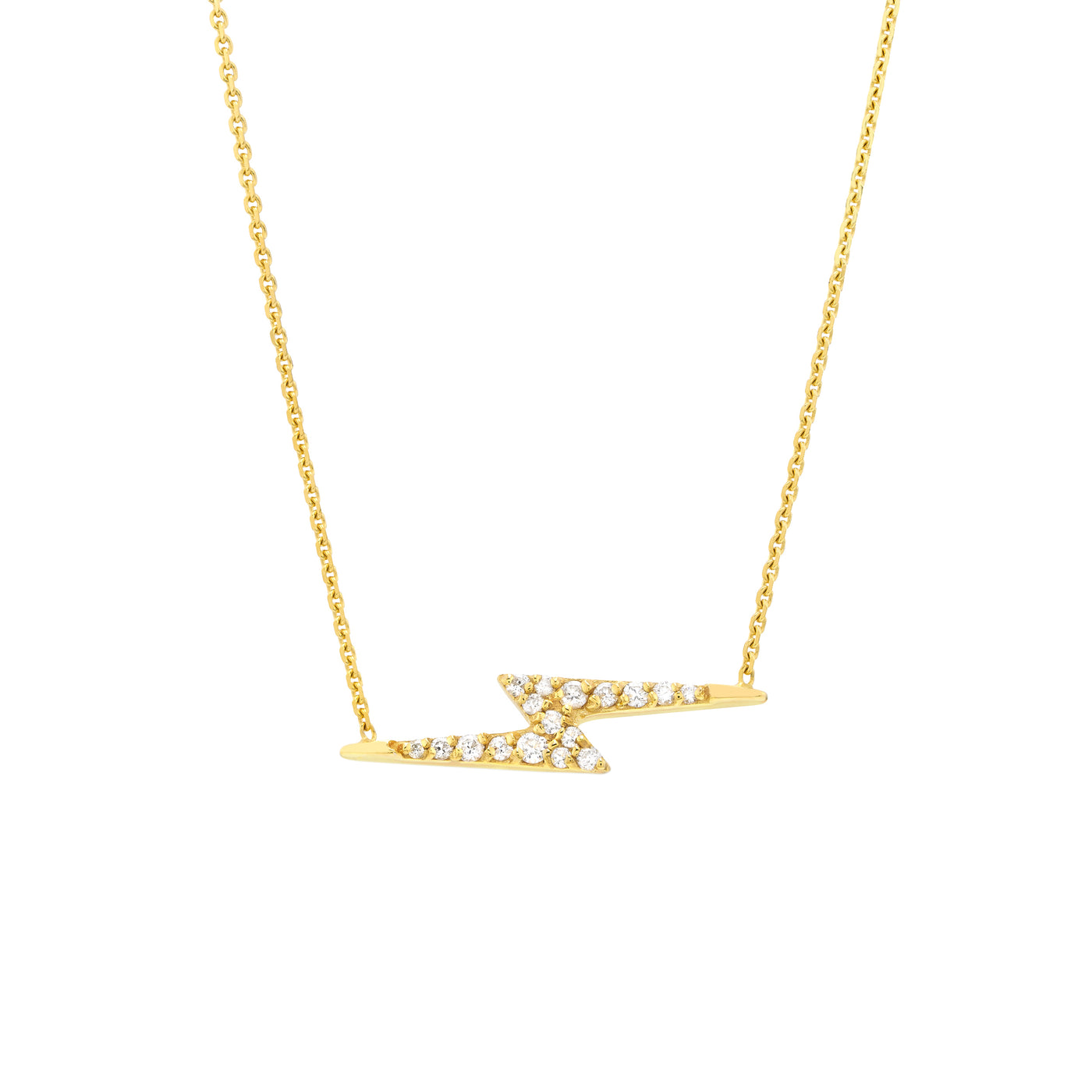 Diamond Thunderbolt Necklace