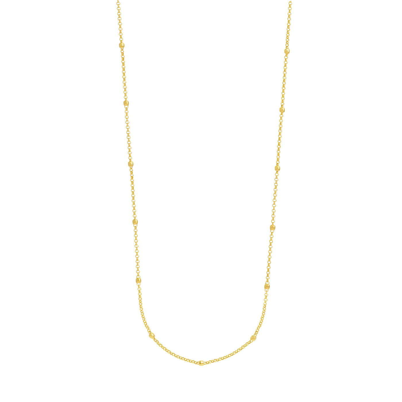 Long & Lovely D/C Bead Station Necklace