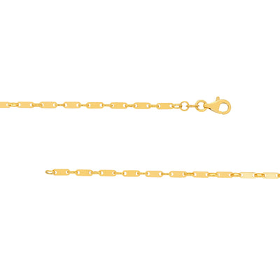 1.85 mm Handmade Flat Link Chain