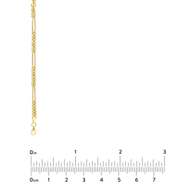 7+1 Round Paper Clip Chain with Pear Lock