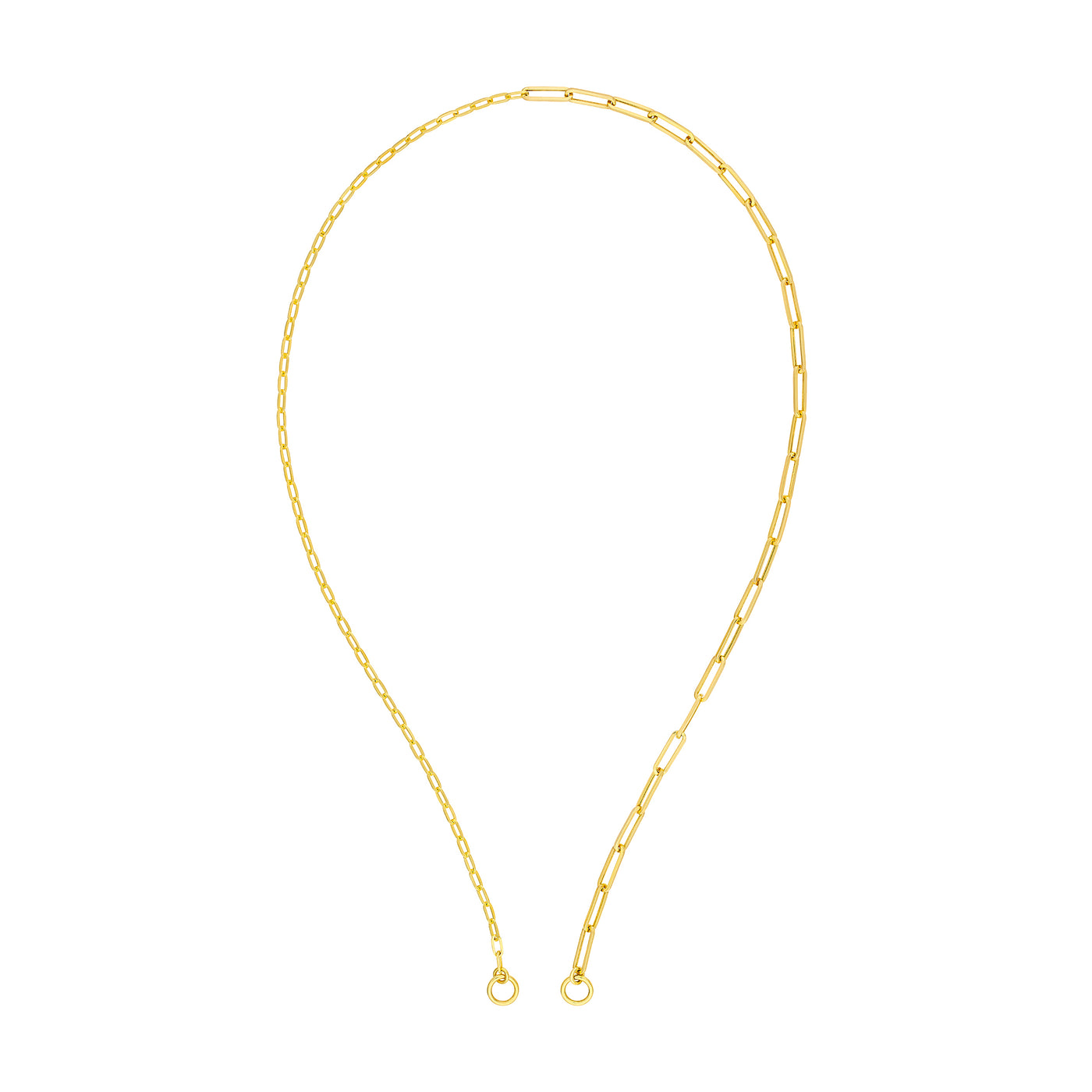 50/50 Paper Clip Split Chain