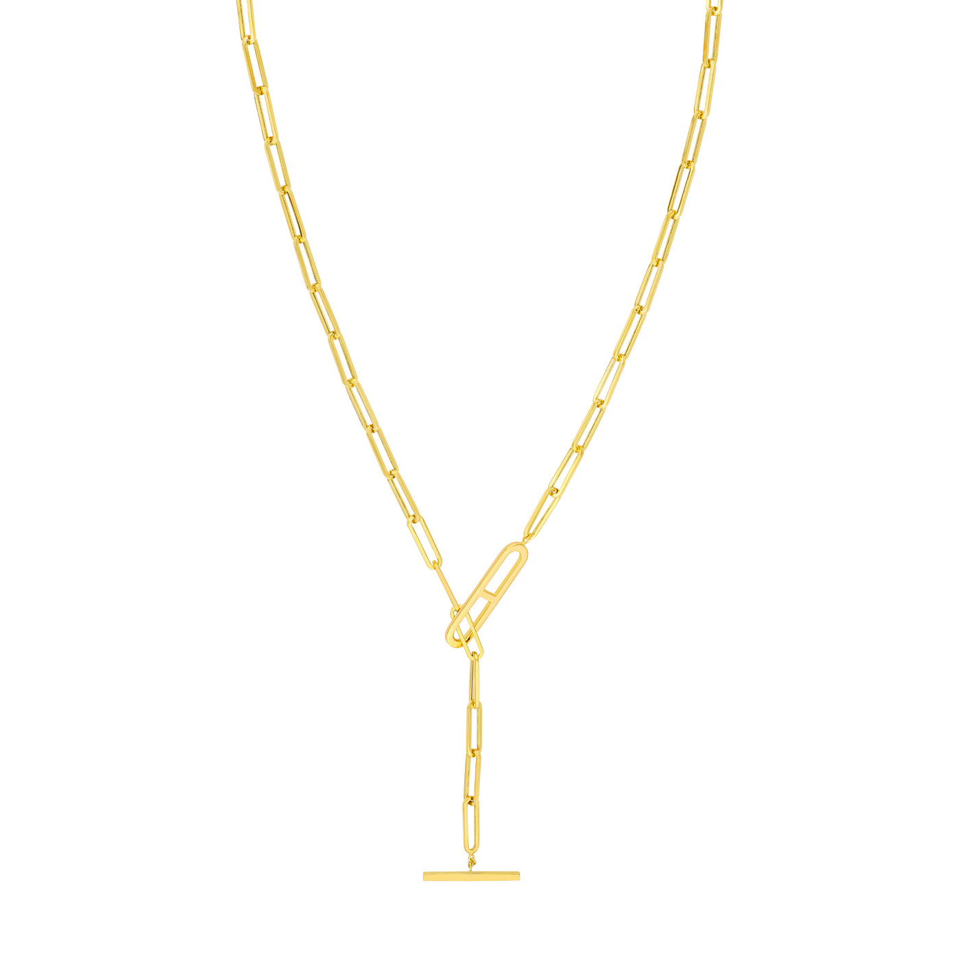 Paper Clip Toggle Necklace
