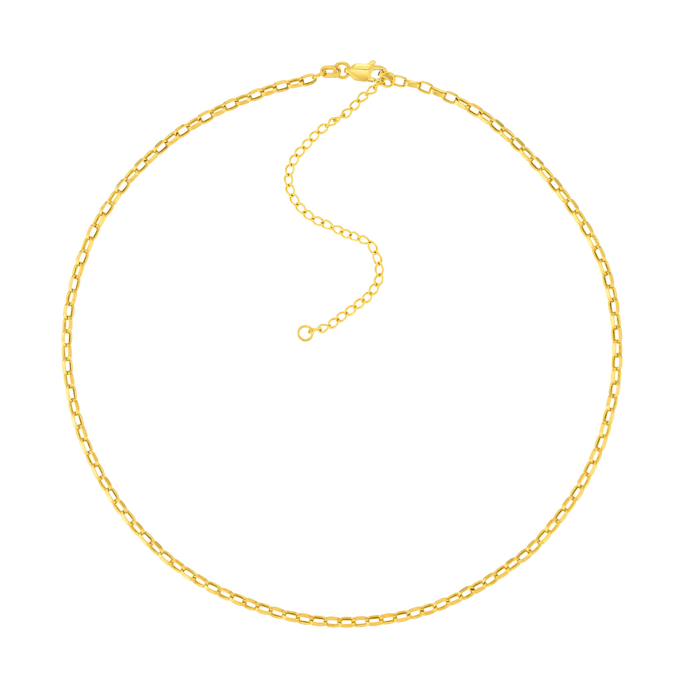 Mini Rectangular Link Choker Chain