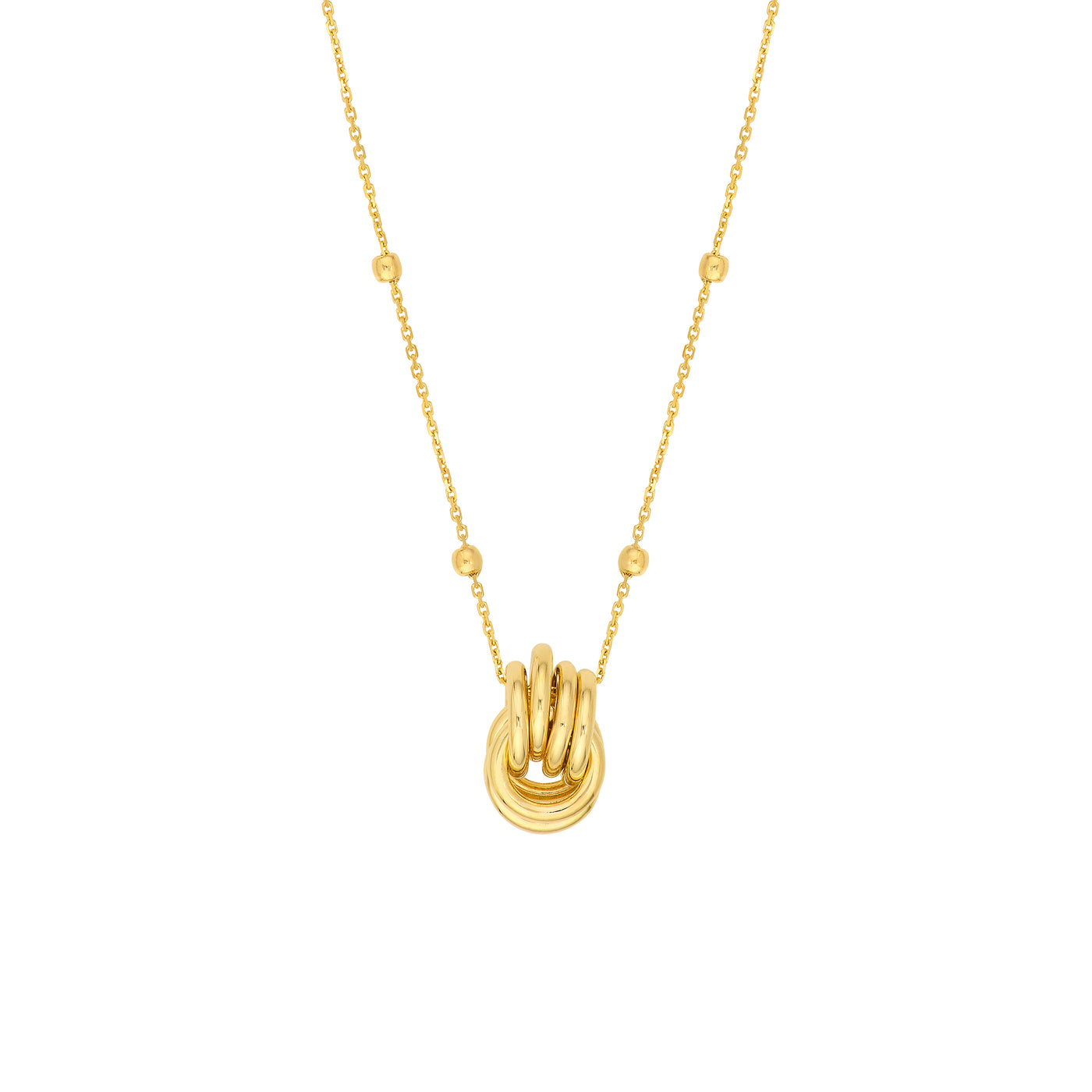 Love Knot Pendant Station Neck Adj LL