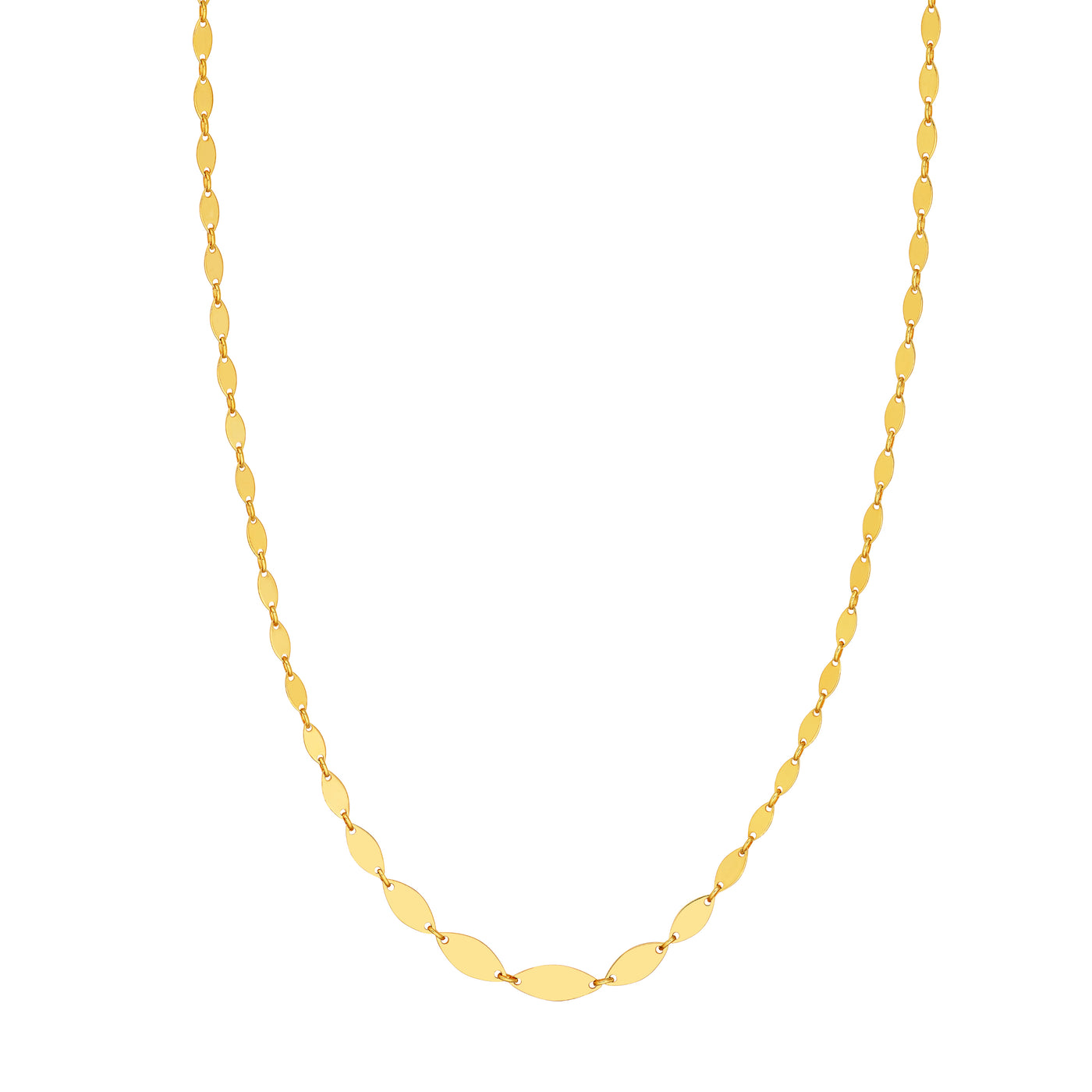 Graduated Diamond Shaped Necklace