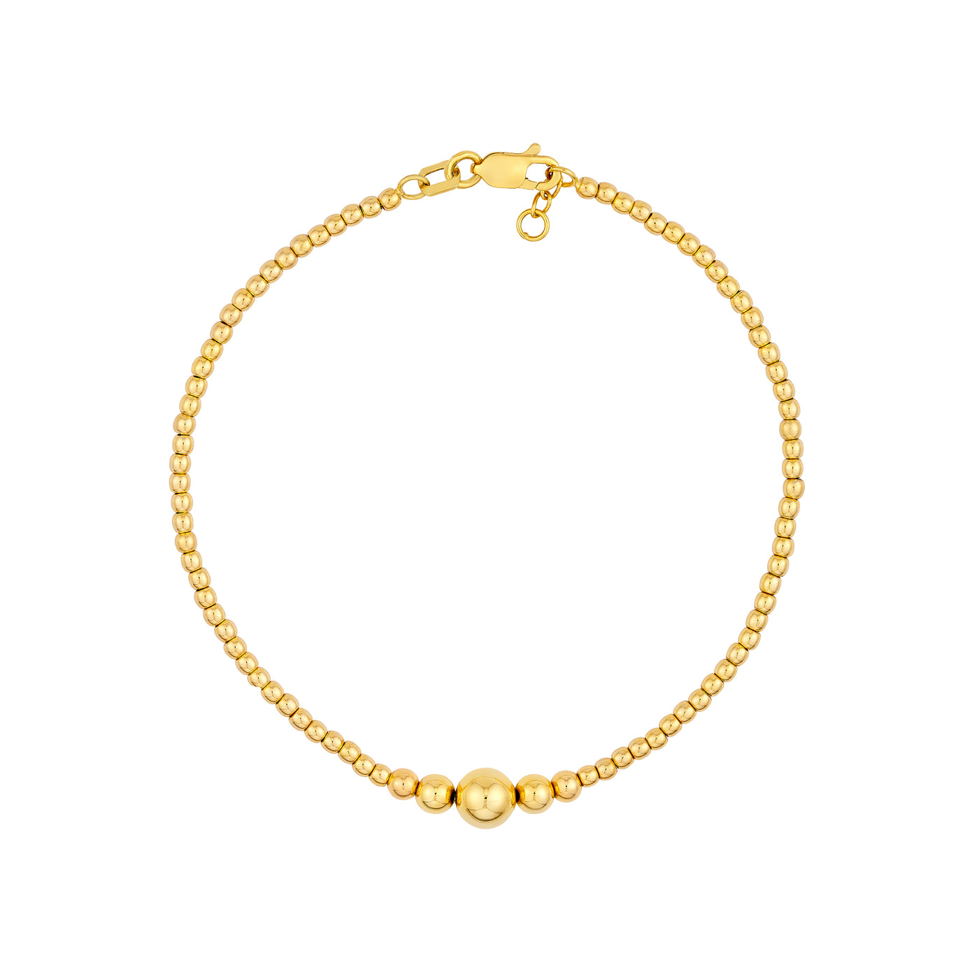 Graduated Bead Adjustable Bracelet