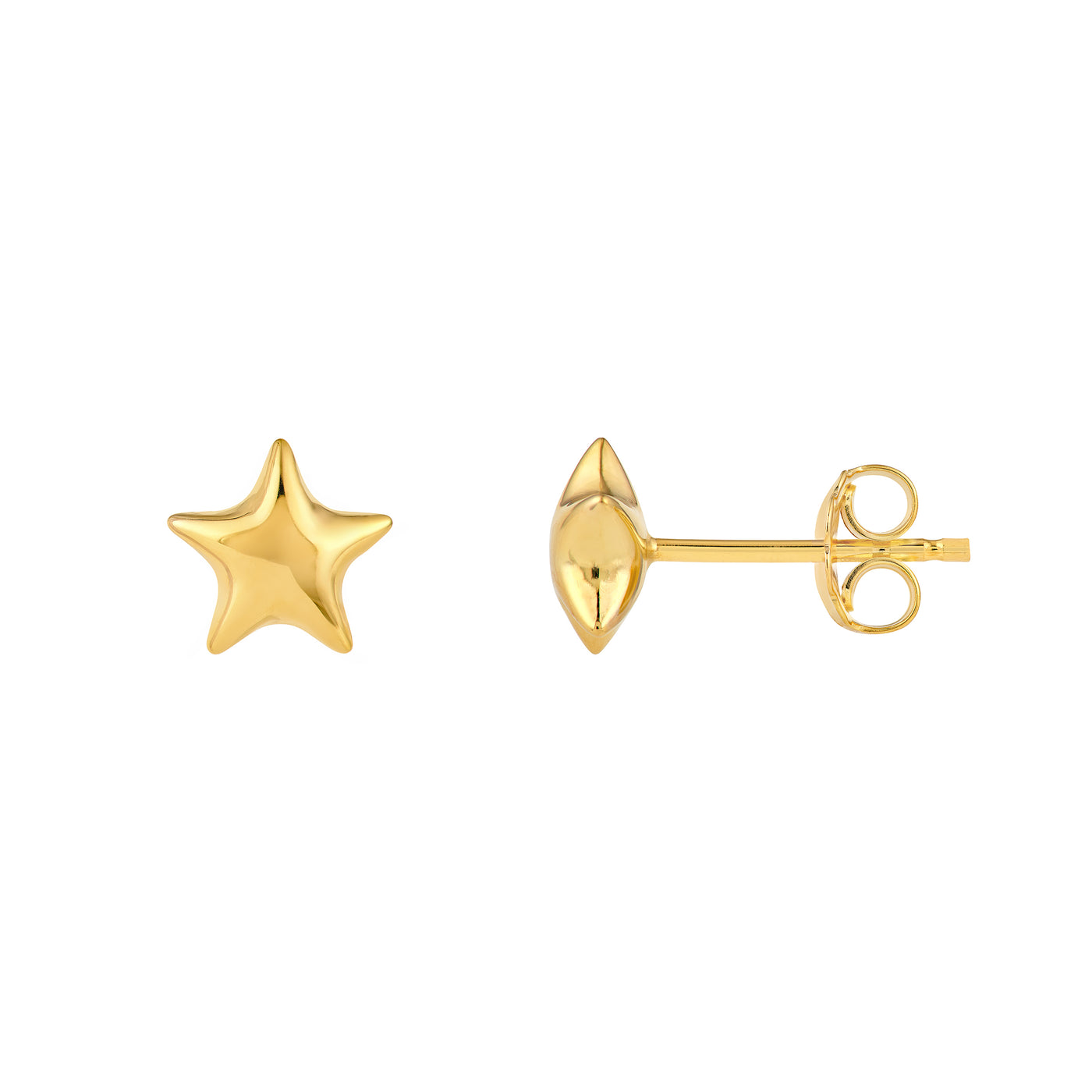 Puffy Star Stud Earrings
