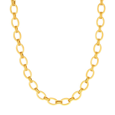 Hollow Oval & Double Link Chain