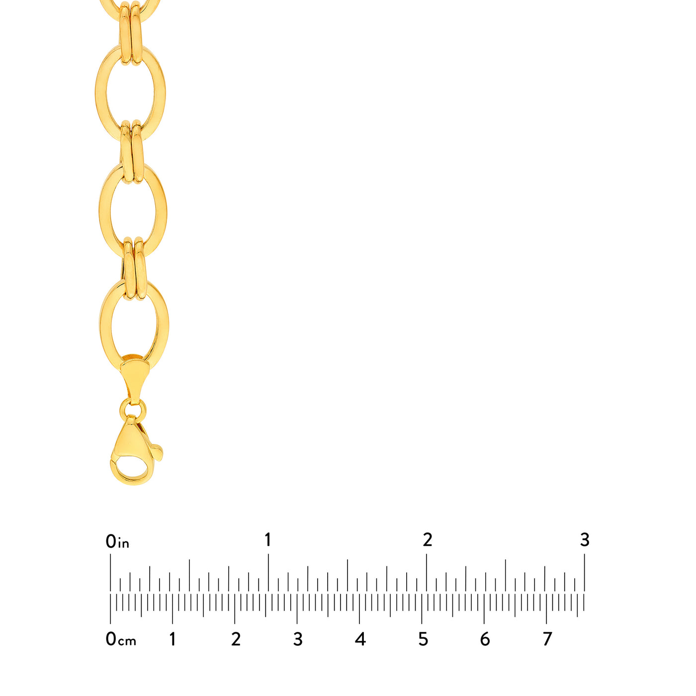 Hollow Oval & Double Link Chain