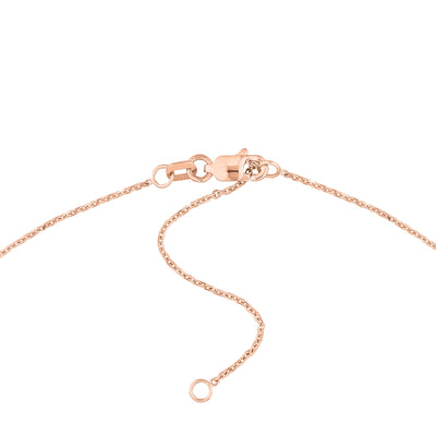 Initial & Diamond Bezel Station Necklace