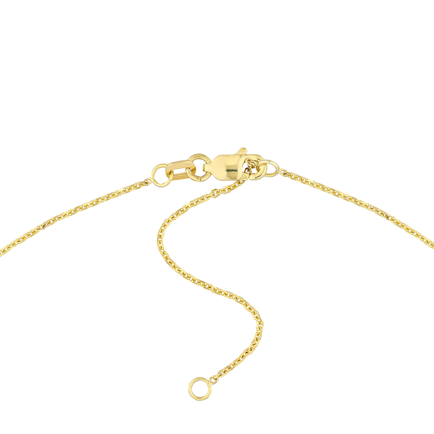 Initial & Diamond Bezel Station Necklace