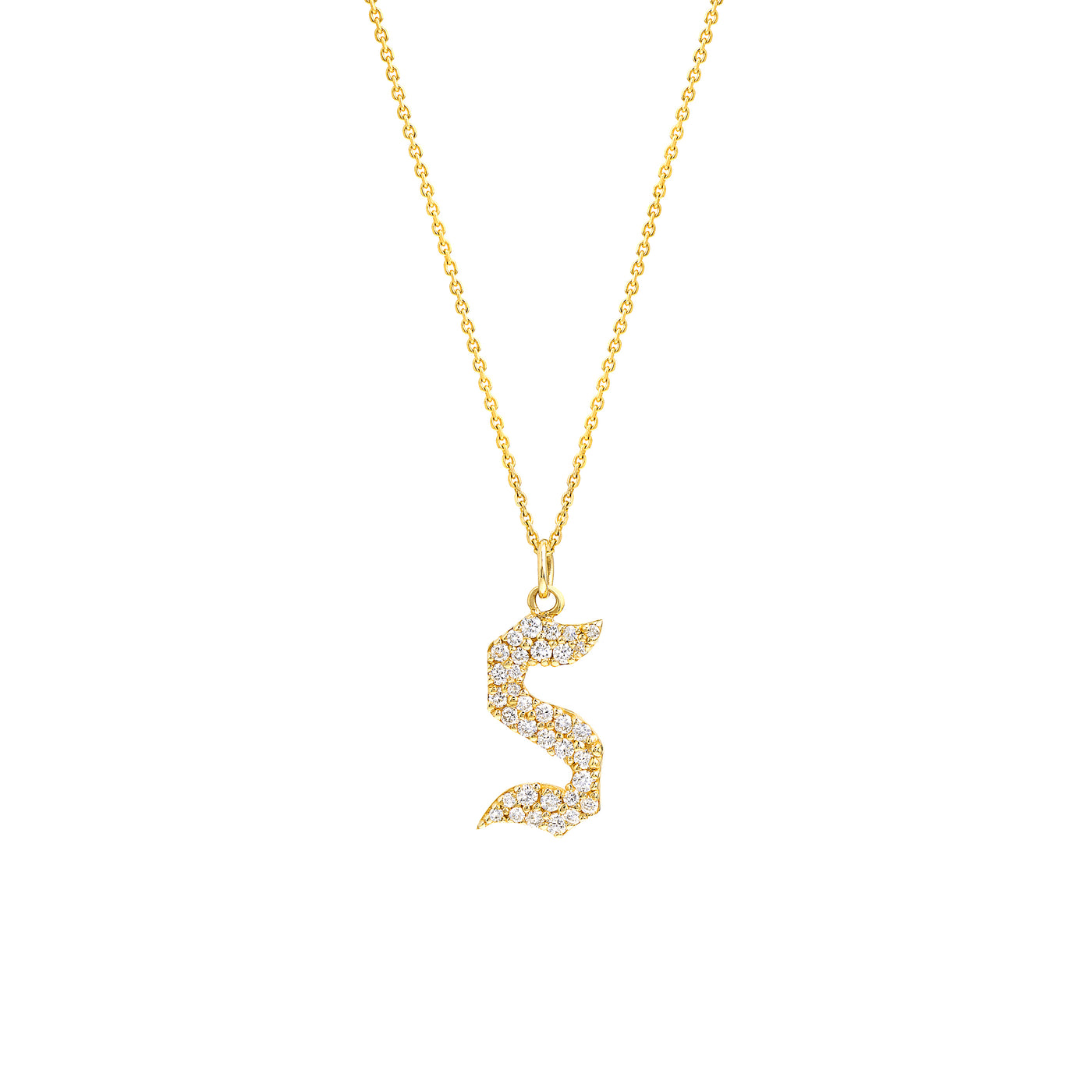 Diamond Gothic S Necklace