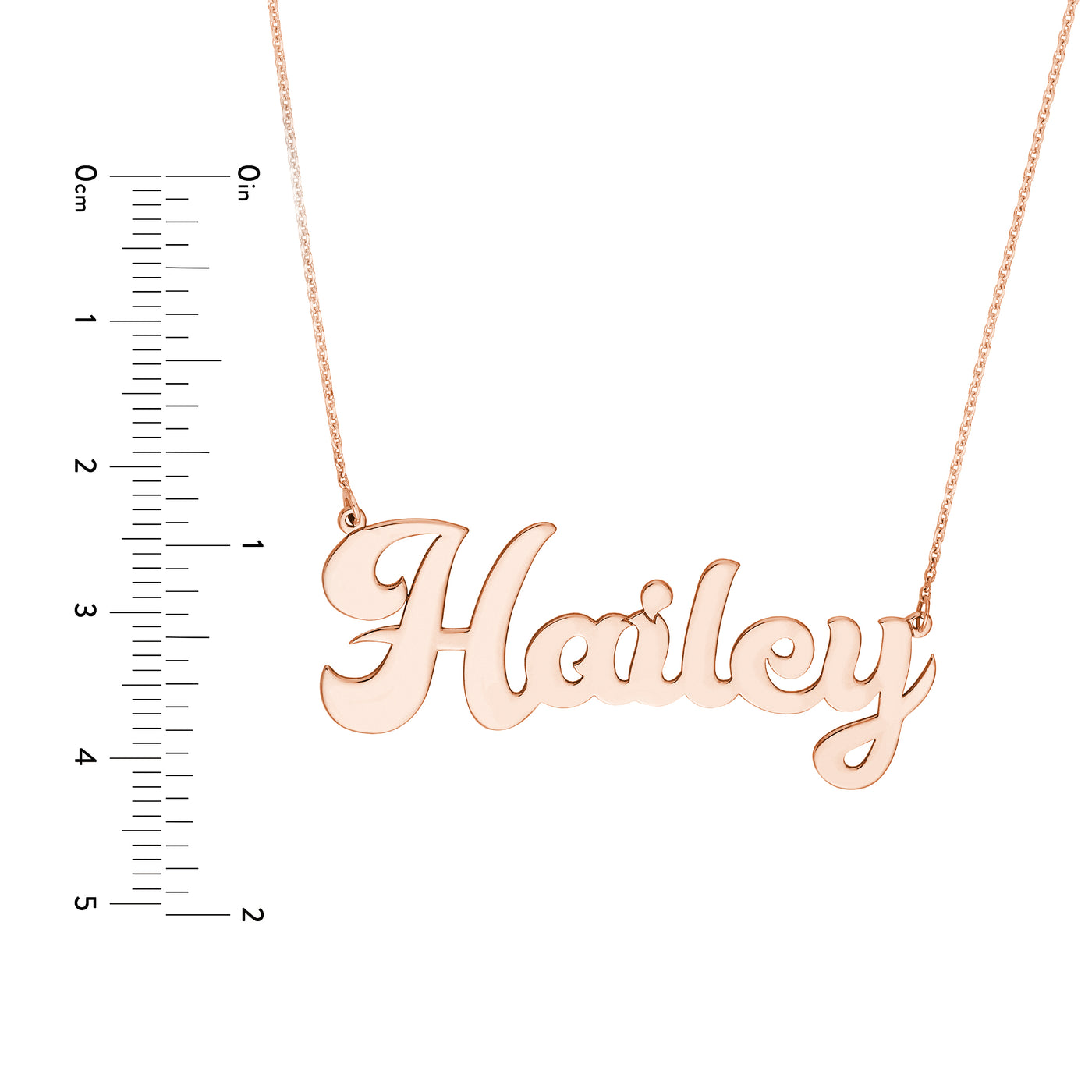 7mm Cursive Nameplate Necklace