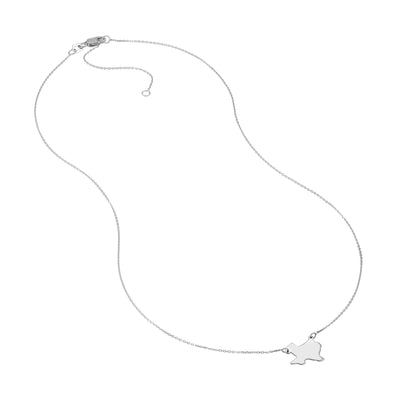 States Plain Map Necklace