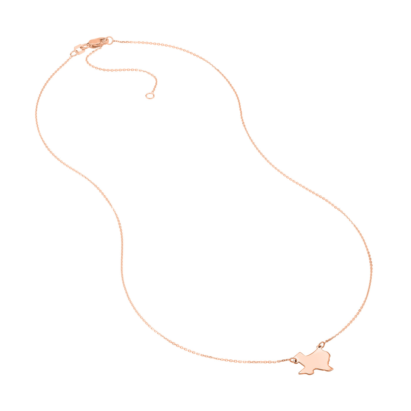 States Plain Map Necklace