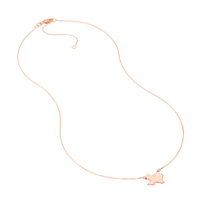 States Plain Map Necklace