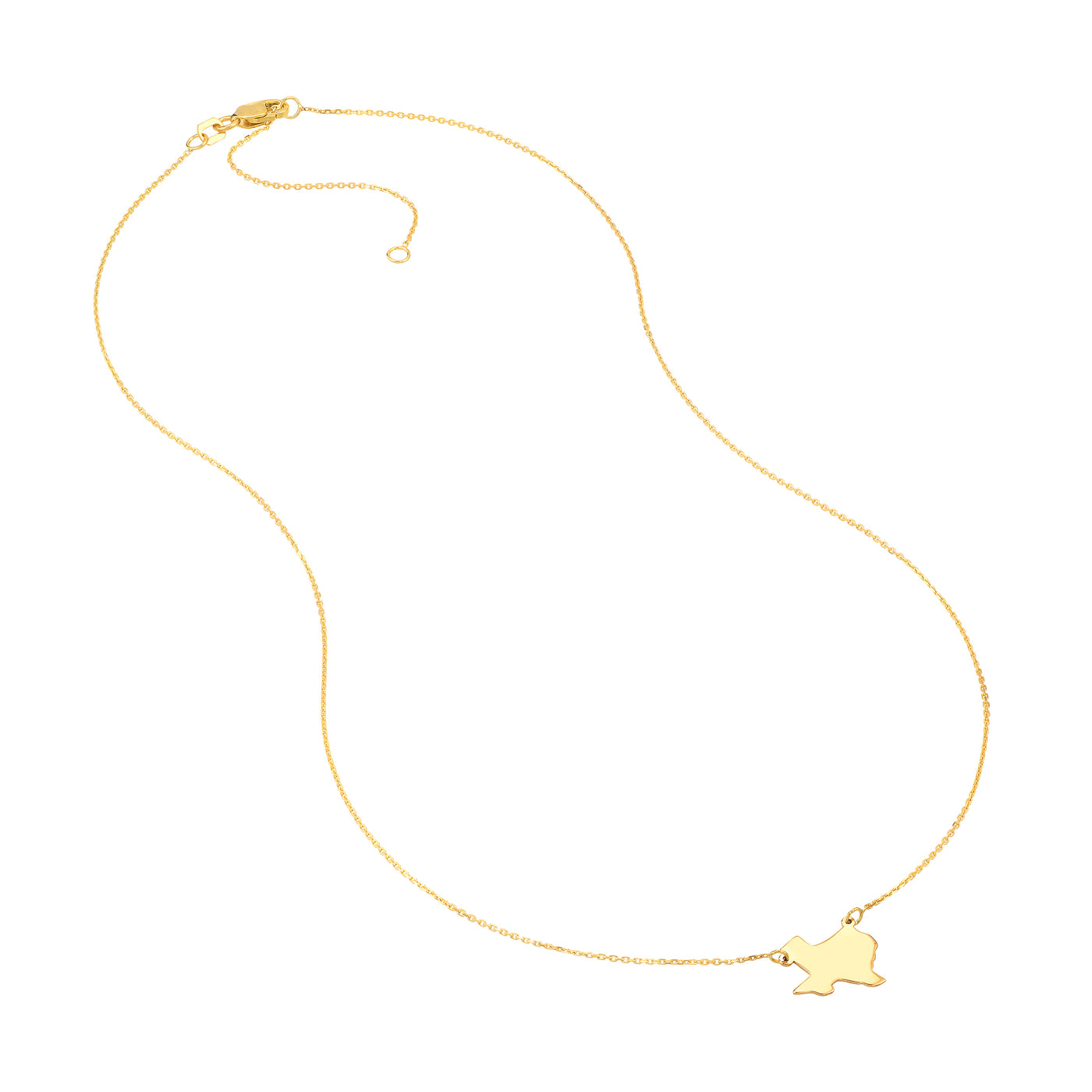 States Plain Map Necklace