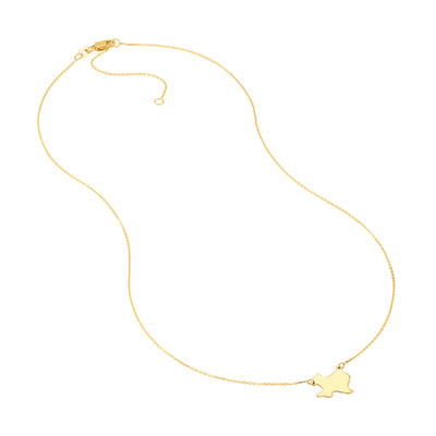 States Plain Map Necklace