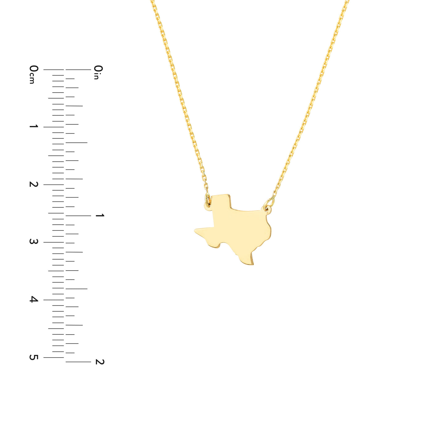 States Plain Map Necklace