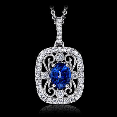 Color Pendant in 18k Gold with Diamonds