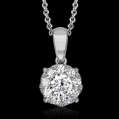 Pendant in 18k Gold with Diamonds