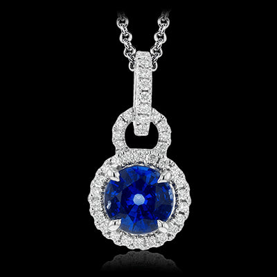 Color Pendant in 18k Gold with Diamonds