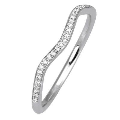 Engagement Ring in 18k Gold with Diamonds