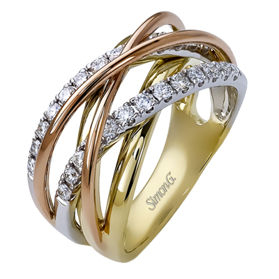 Right Hand Ring in 18k Gold with Diamonds