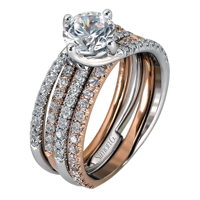 Wedding Set in 18k Gold with Diamonds