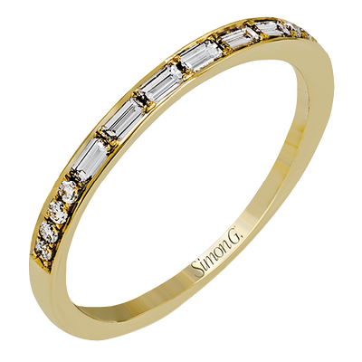 Wedding Band in 18k Gold with Diamonds