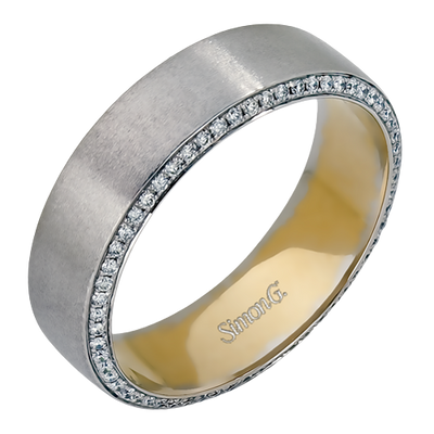 Men Ring in 14k Gold with Diamonds