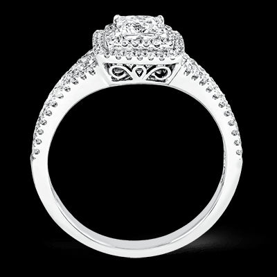 Engagement Ring in 18k Gold with Diamonds